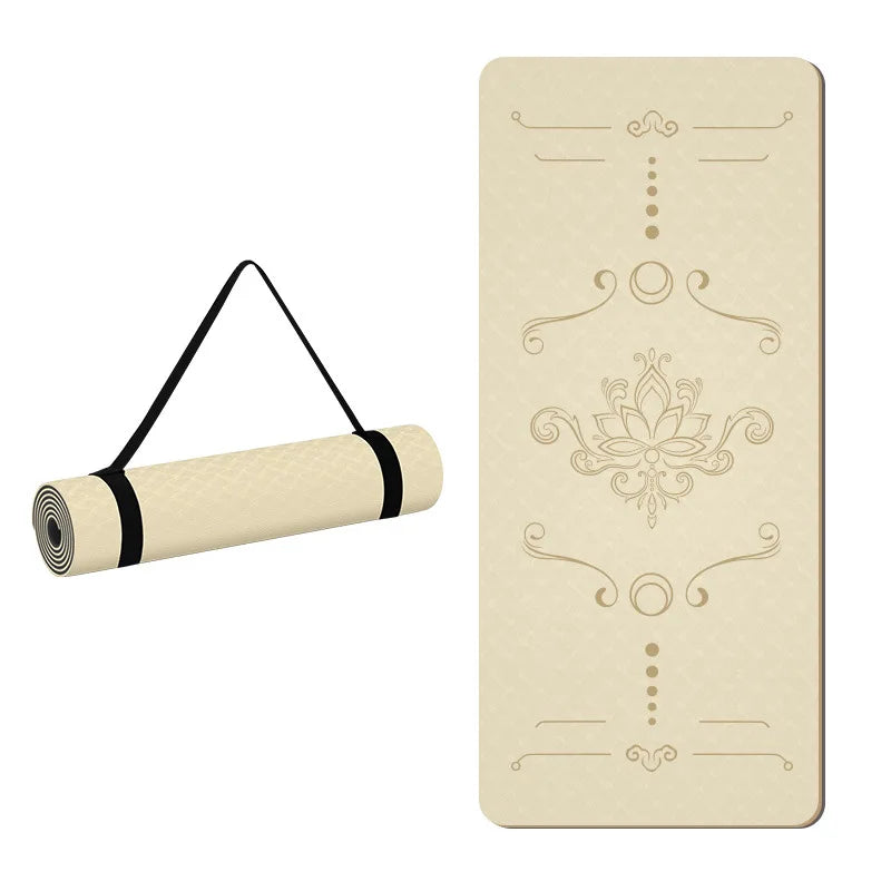 1850  800 10mm NEW  Wide Tpe Yoga Mat Thickened Non-slip Silent Sports Skipping Rope Dance Mat