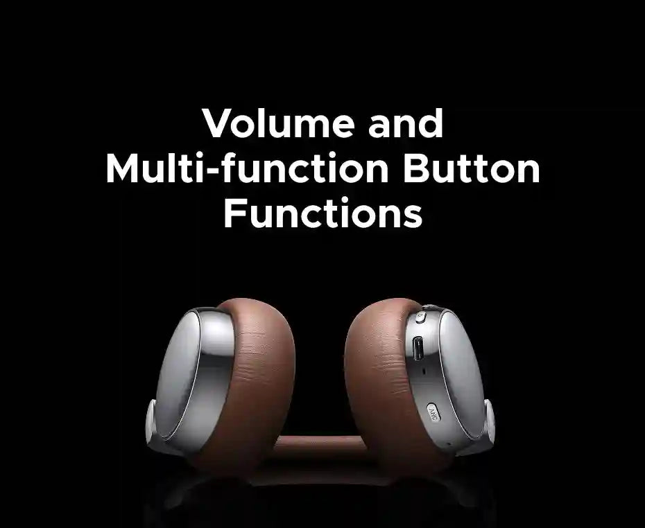 Active Noise Cancelling Wireless Headphones - Over-Ear Studio Monitor Tidesmit