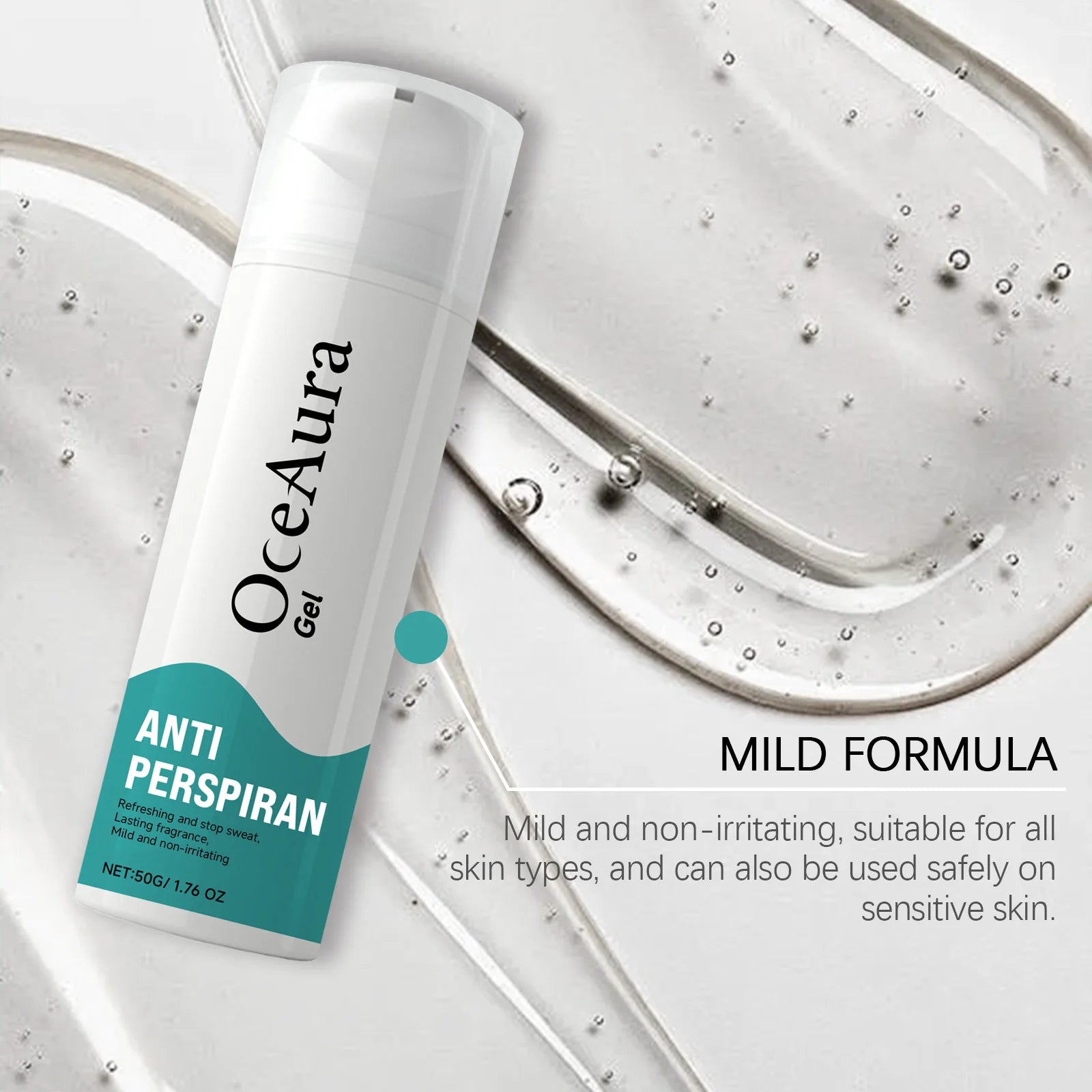 Tidesmit natural underarm antiperspirant cream stick for effective sweat control and long-lasting odor elimination