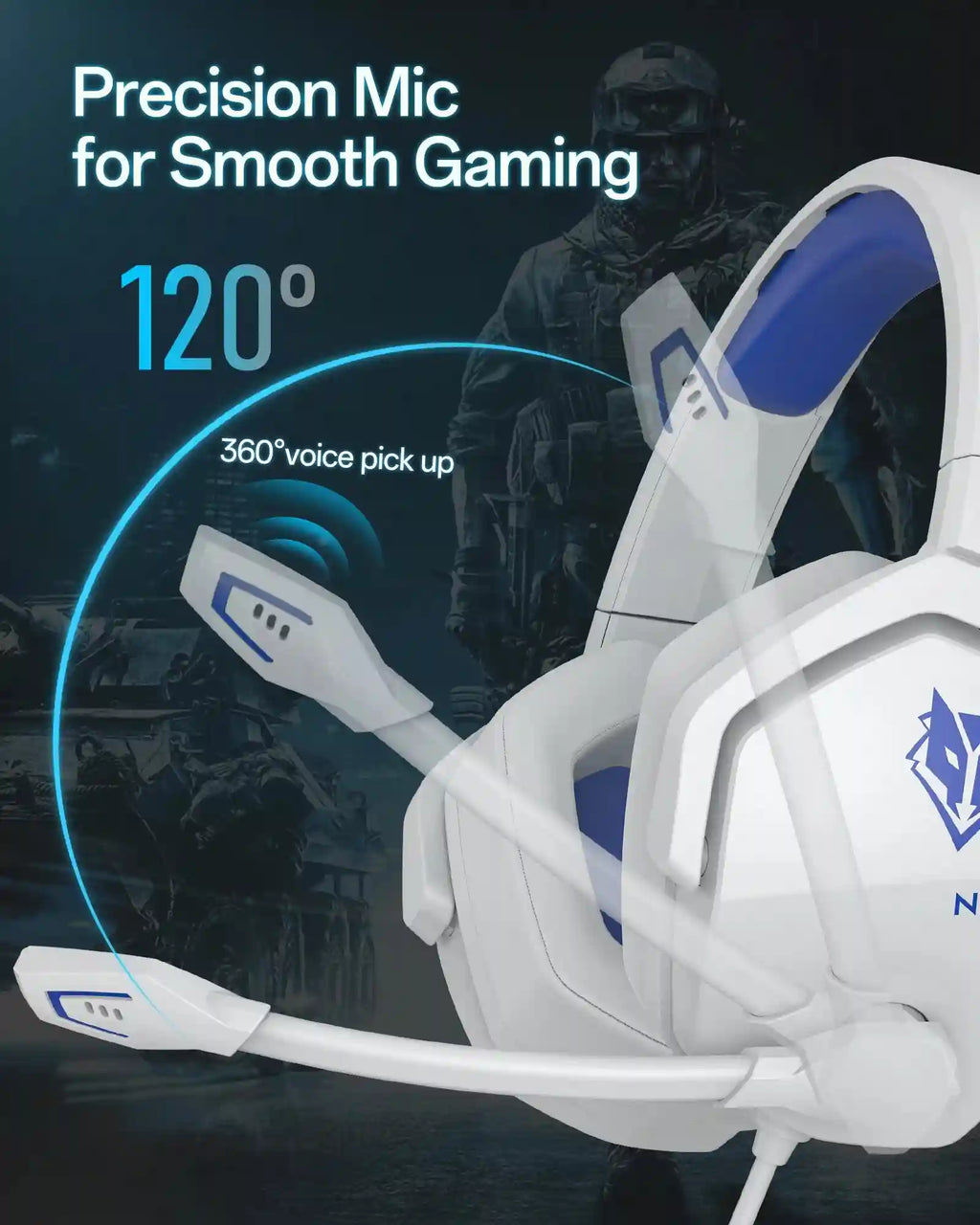 Tidesmit Gaming Headset with Mic for PS5 Xbox PC - Low Latency Audio Tidesmit