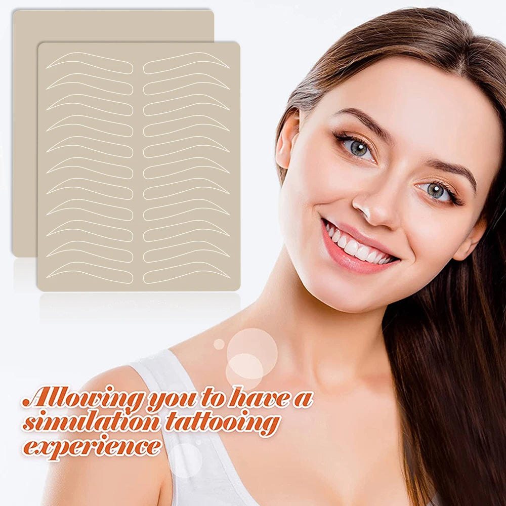 Microblading Practice Skin for PMU Training - Professional Grade Silicone Permanent Makeup Machines Tidesmit