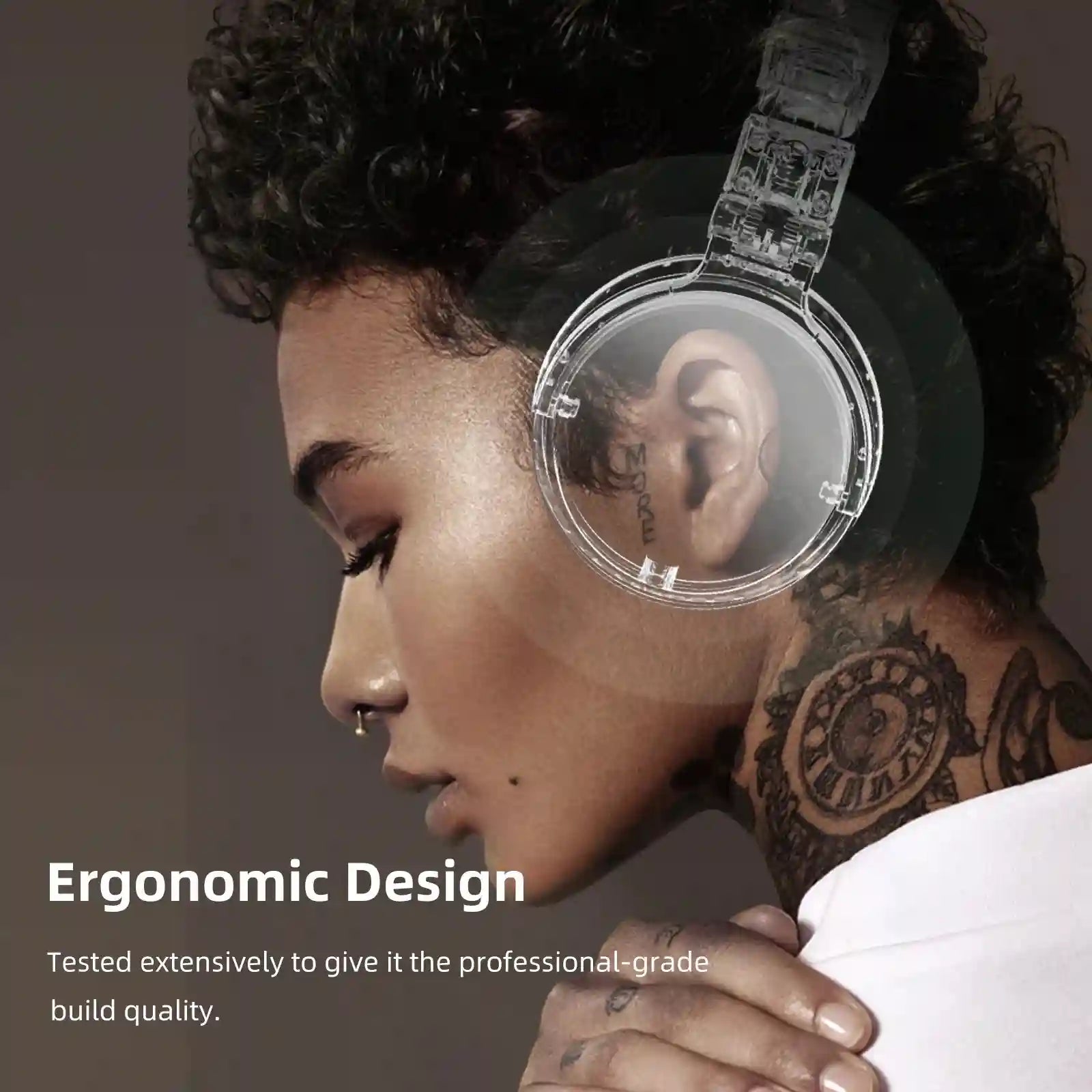 Tidesmit Wired Studio Headphones - Over-Ear Monitor with Mic Tidesmit