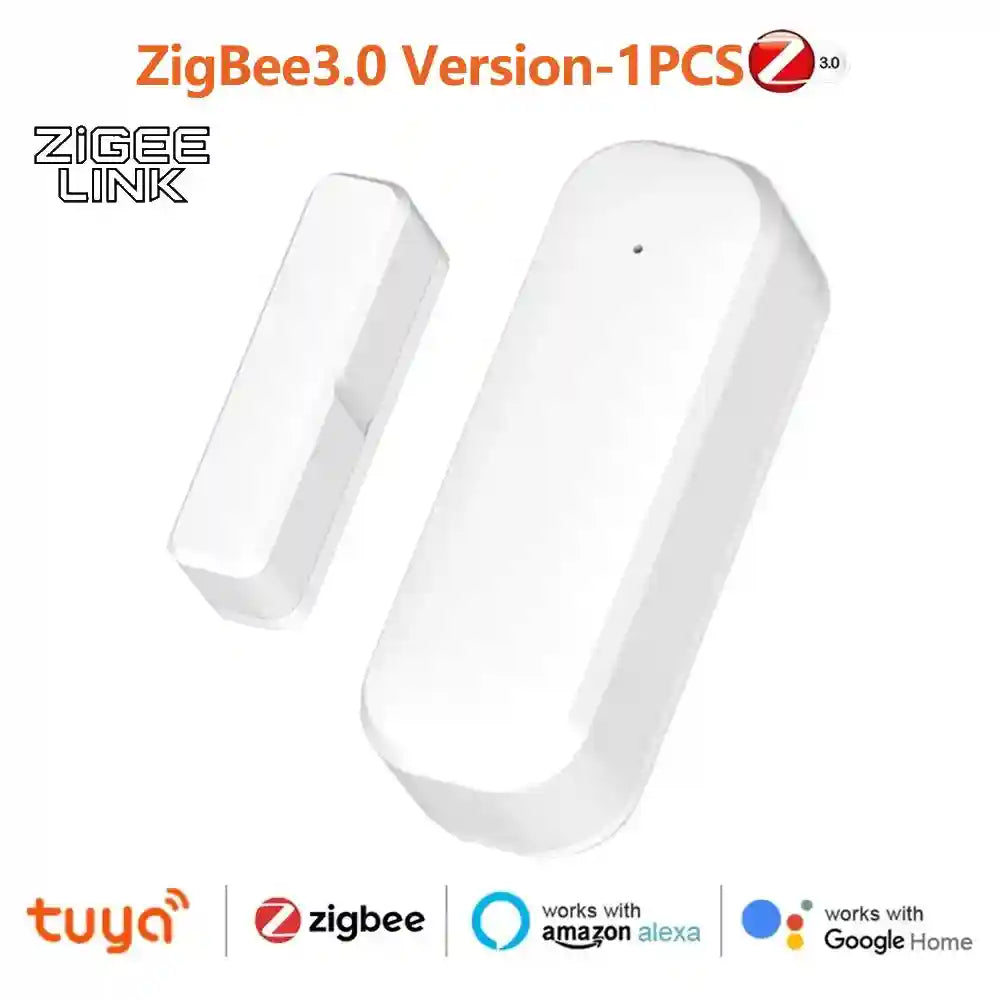 Zigbee Door Window Sensor for Smart Home Automation - White zigbee Tidesmit