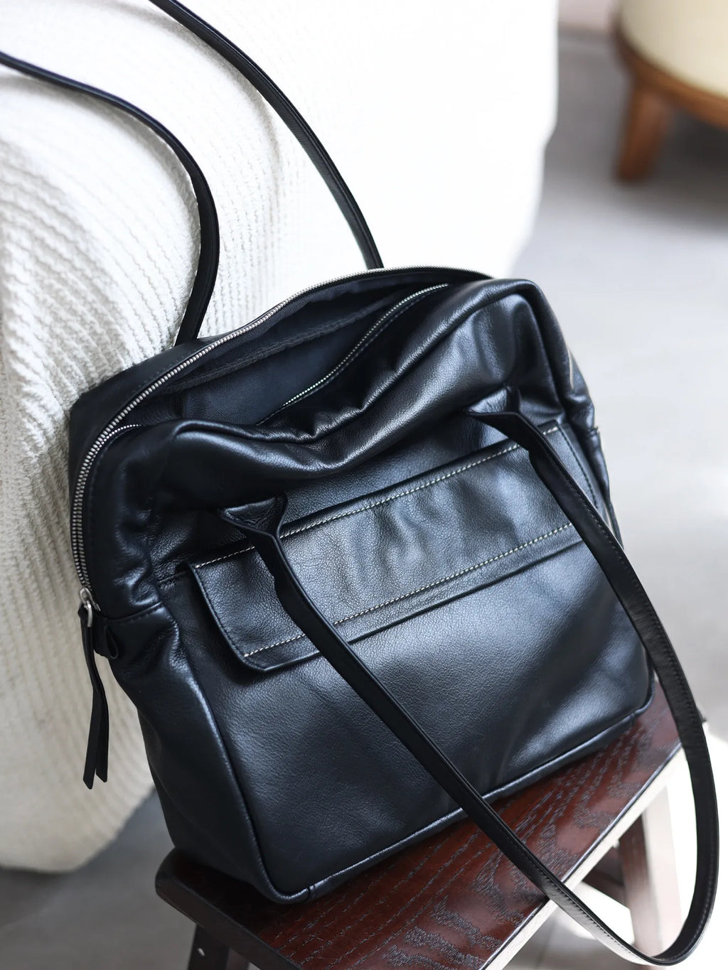 Soft Genuine Leather Women Single Shoudler Bags Small Size Zipper Tote Fashion Versatile Handbag Luxury Design