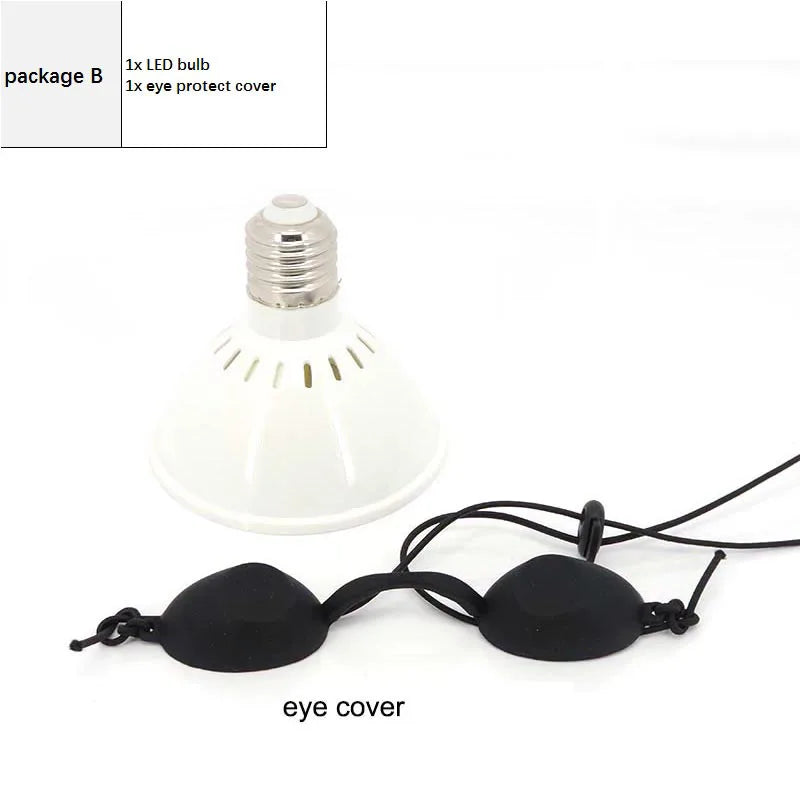 Beauty Anti Aging Red led Light bulb E27 Therapy Deep red 660 850nm IR Infrared plant grow lamp for Full Body Skin Pain Relie t
