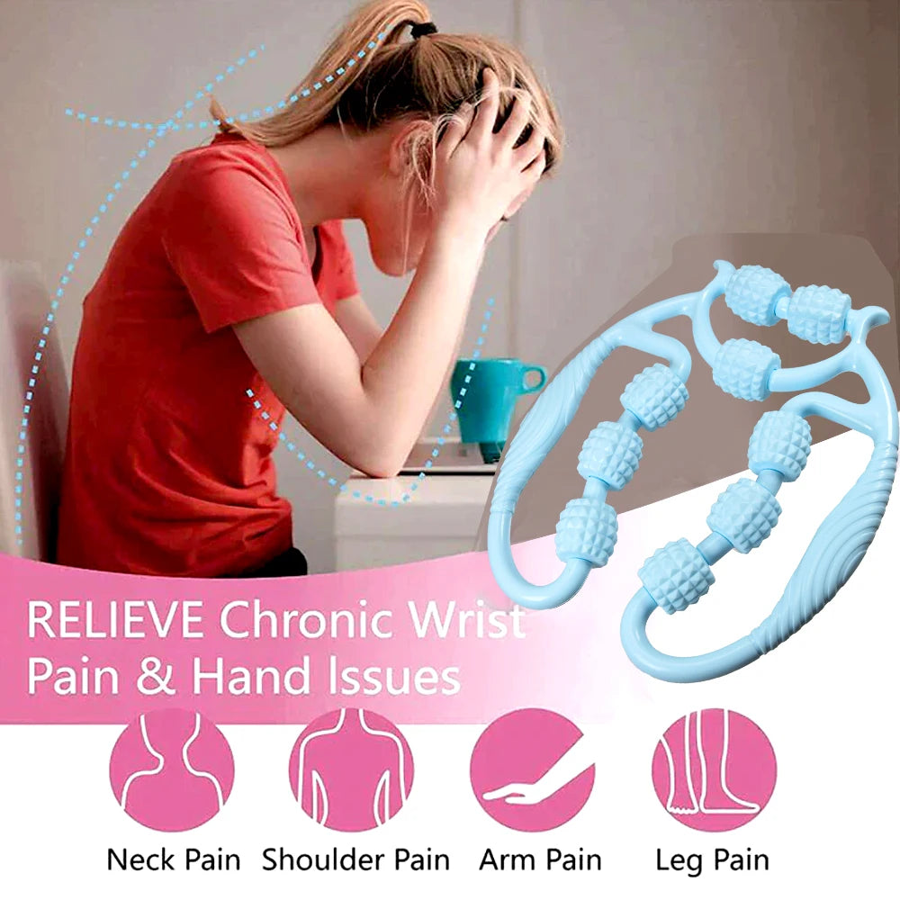 Muscle Massage Roller for Neck and Leg – Deep Tissue Recovery Tool Relaxation Treatment Tidesmit
