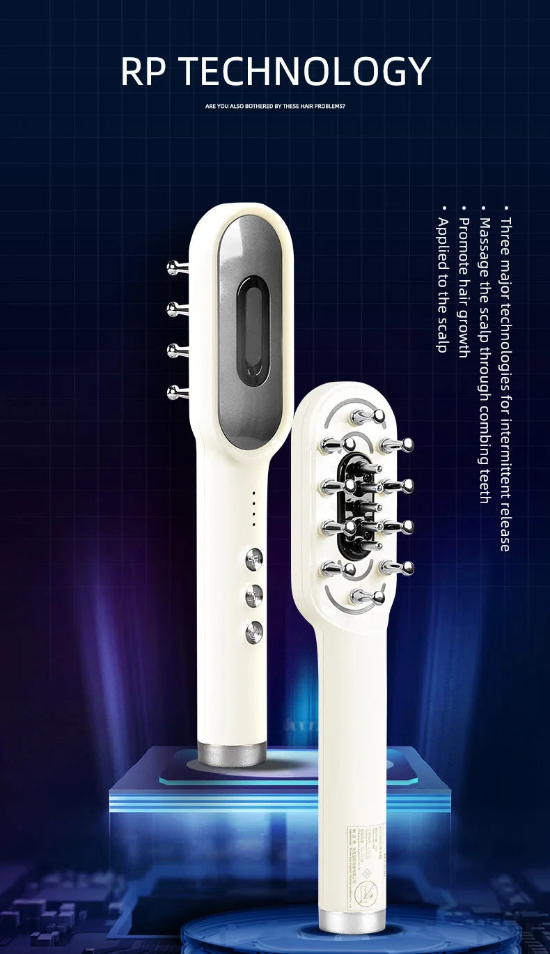 Red Light Therapy Hair Growth Comb - Professional Scalp Massager Relaxation Treatment Tidesmit