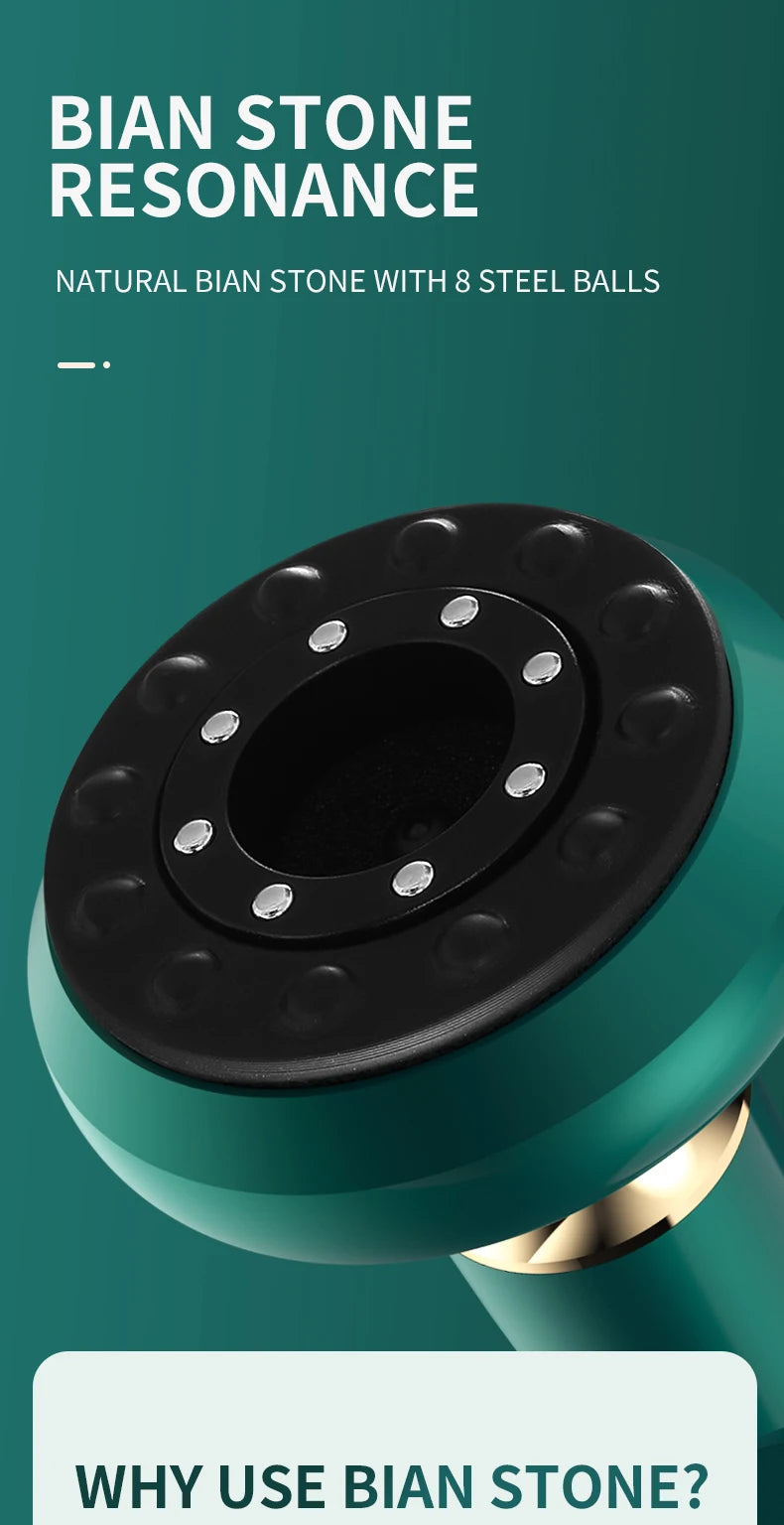 Electric Gua Sha Massager with Vacuum Suction and Infrared Heat Relaxation Treatment Tidesmit