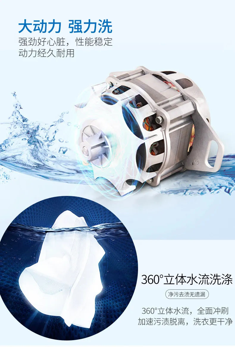 Tidesmit 5KG dual barrel semi-automatic washing machine side profile view showing compact laundry laundry design