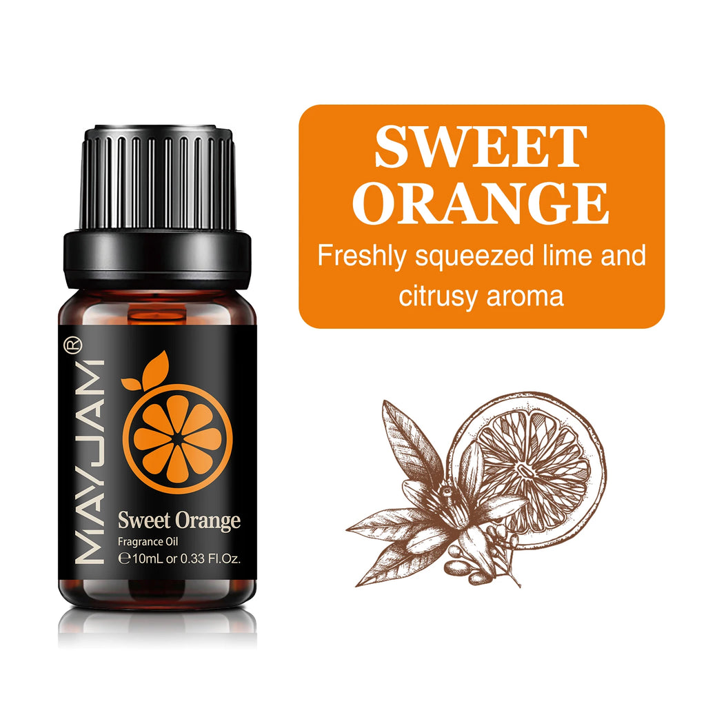 MAYJAM 10ML Fruit Fragrance Oil Strawberry Watermelon Mango Coconut Cherry For Humidifier Candle Soap Making Air Freshener