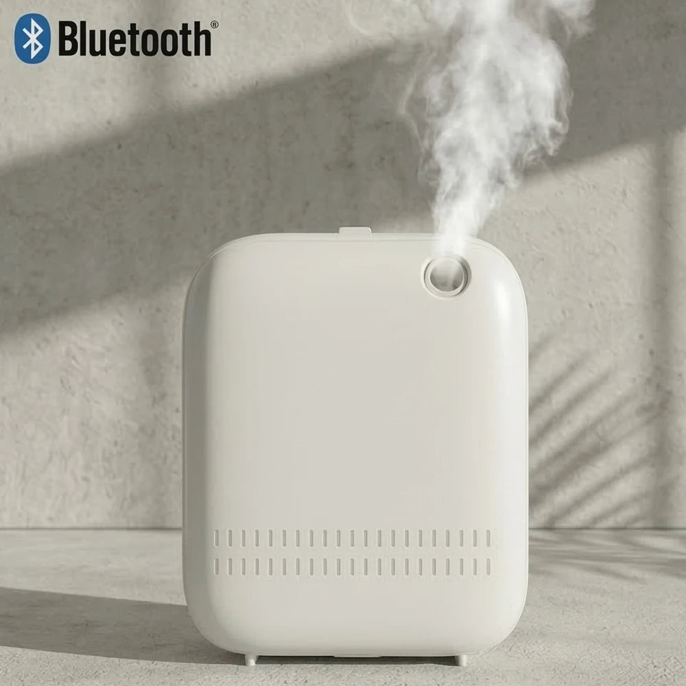 Smart Bluetooth Waterless Essential Oil Diffuser 150ml Wall-Mounted Aroma Scent Machine for Home Hotel Commercial Type-C