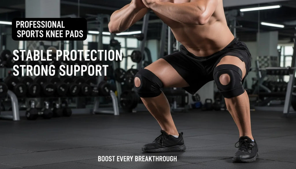 VBOSI Adjustable Open Patella Knee Support Brace Anti-slip Knee Pad for Arthritis Pain Relief Sports Fitness Running