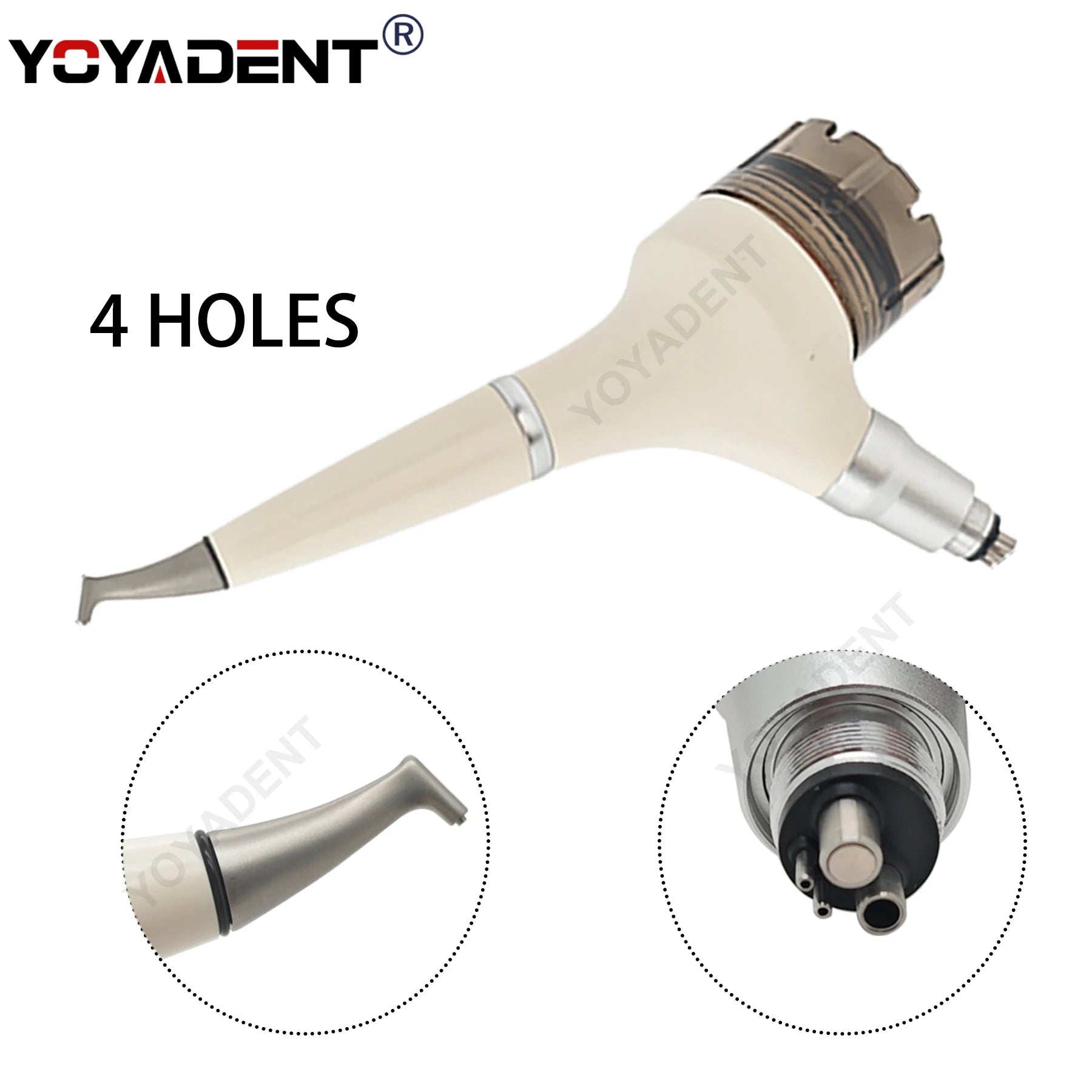 Dental Air Prophy Polisher Handpiece - Precision Cleaning AP40 Model Fascia Gun AP40-4Holes Tidesmit
