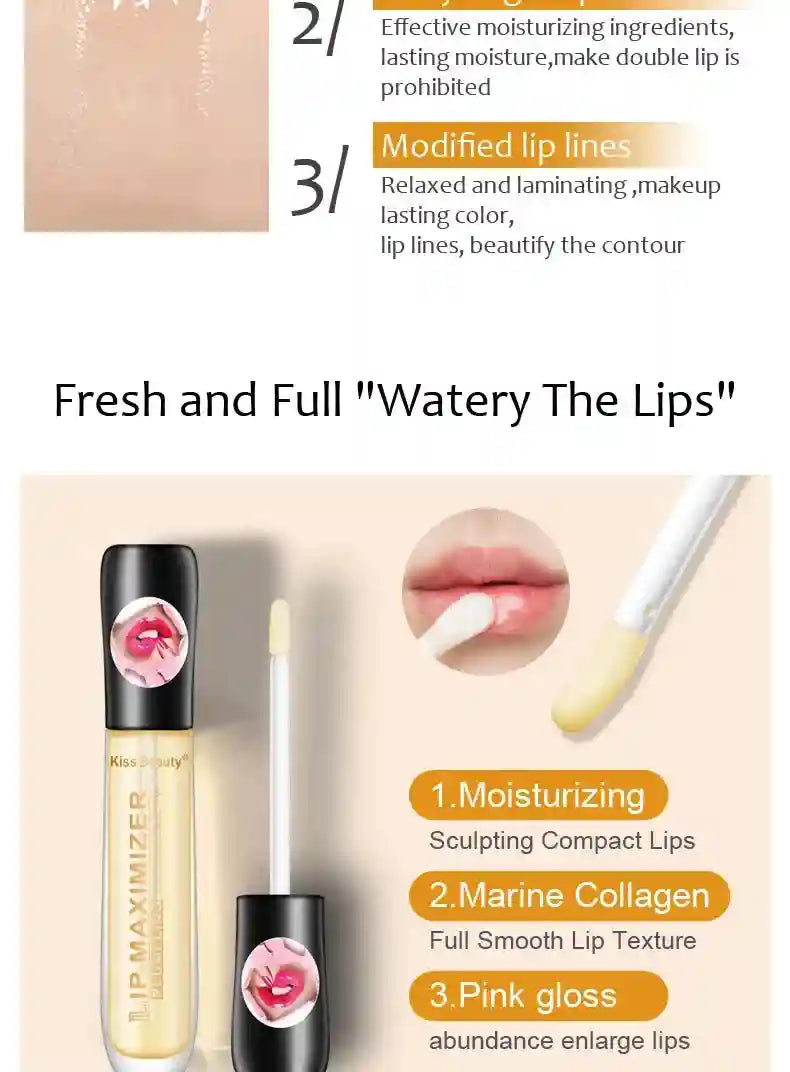 Lip Plumper Serum – Hydrating Volumizing Gloss for Full Lips Lip Care Tidesmit