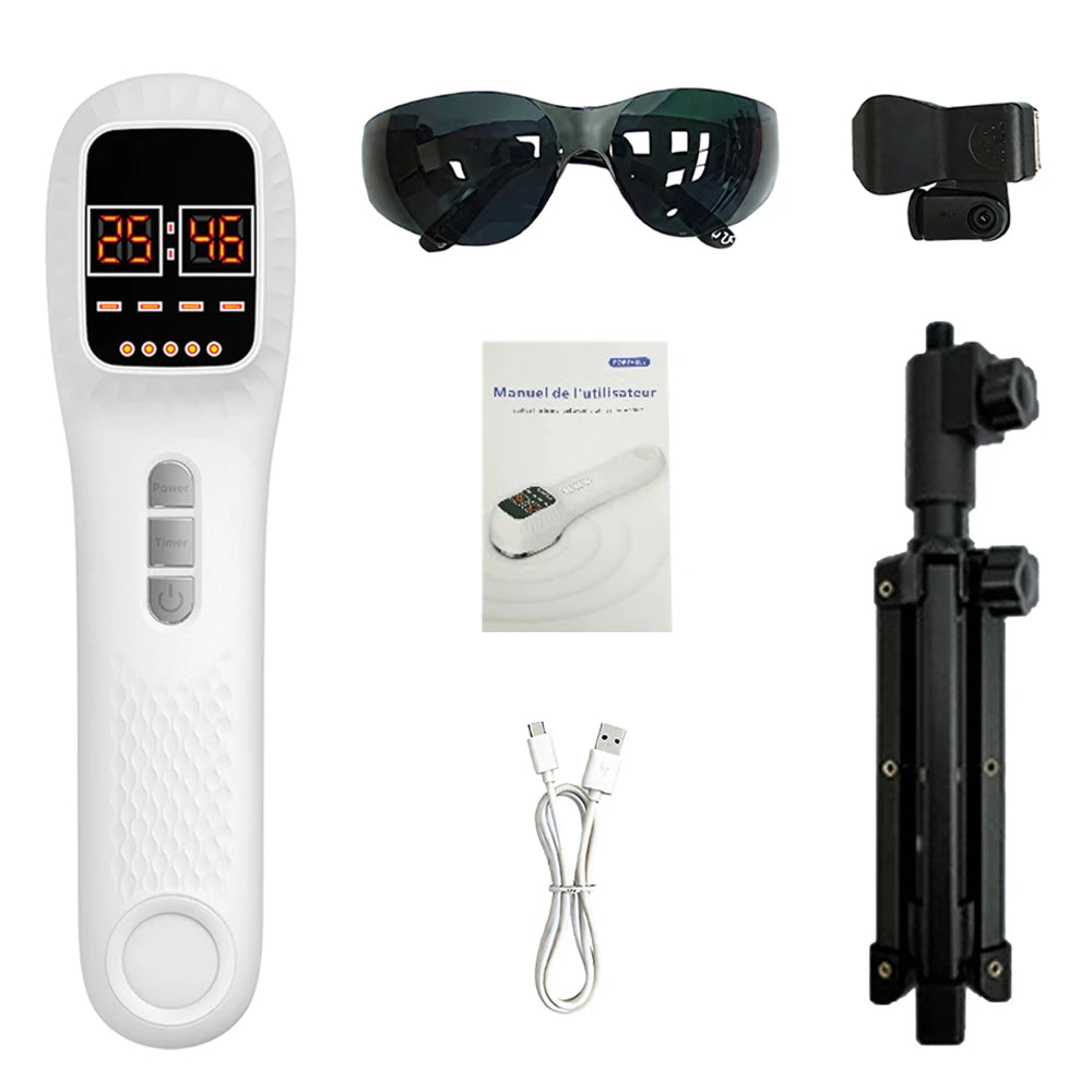 650nm+808nm Portable Face Body Red Light Infrared Beauty Device Skin Rejuvenation Muscle Joint Body Fatigue Relief Health Care