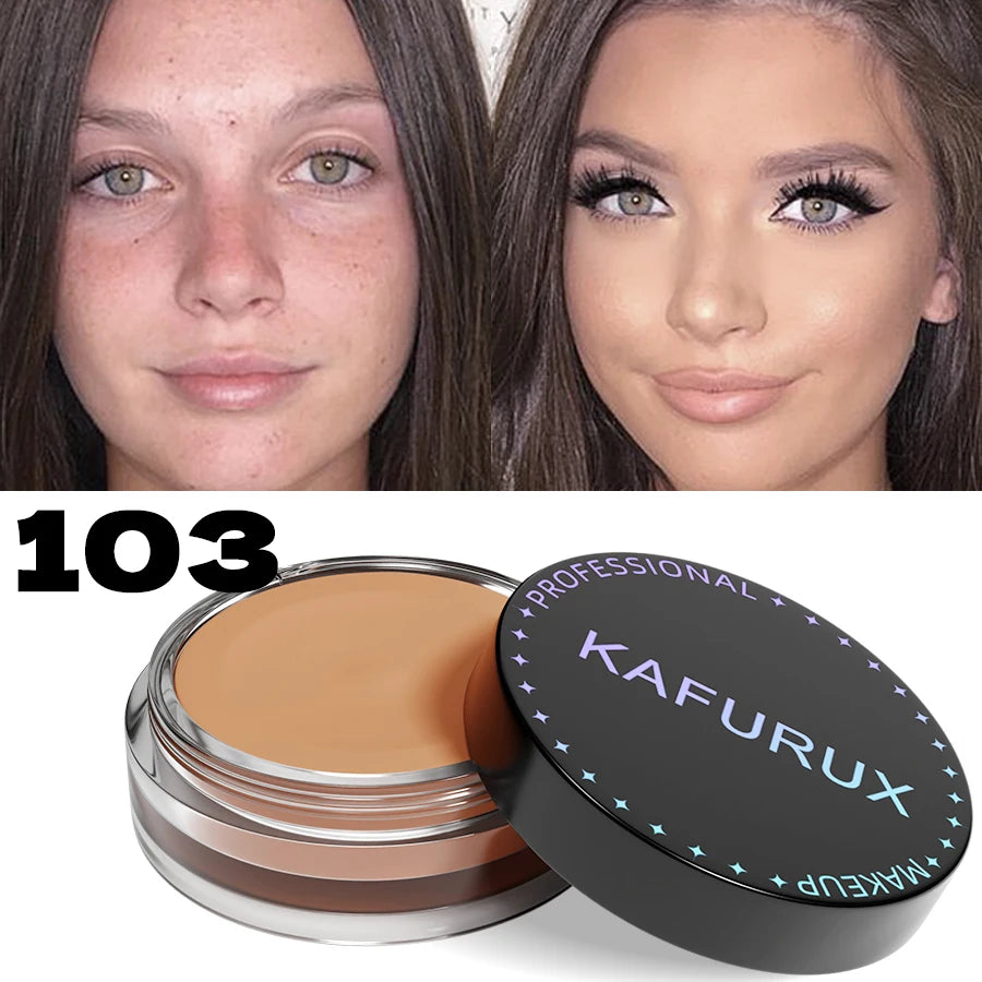 Tidesmit full coverage waterproof foundation shade swatch for hiding tattoos and scars with natural matte finish