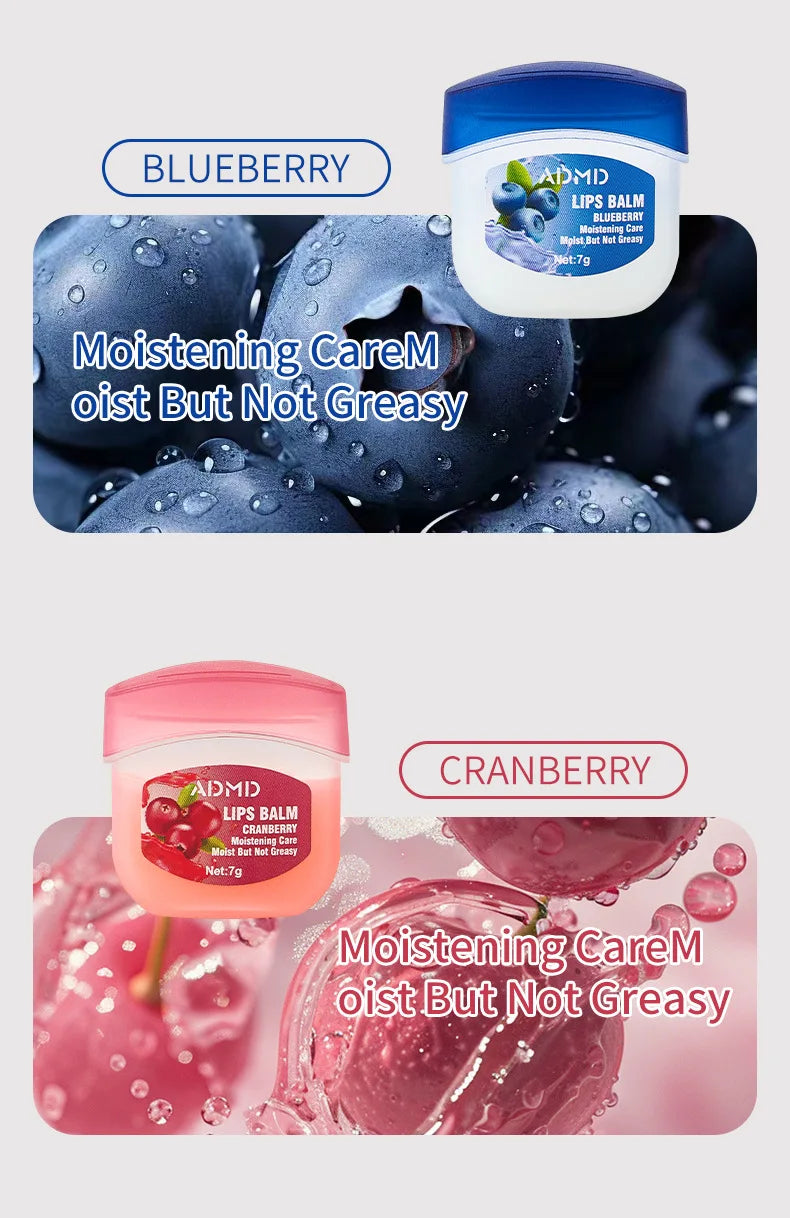 Moisturizing Lip Balm Set: 8pc Fruit Lip Treatment by Tidesmit Lip Care Tidesmit