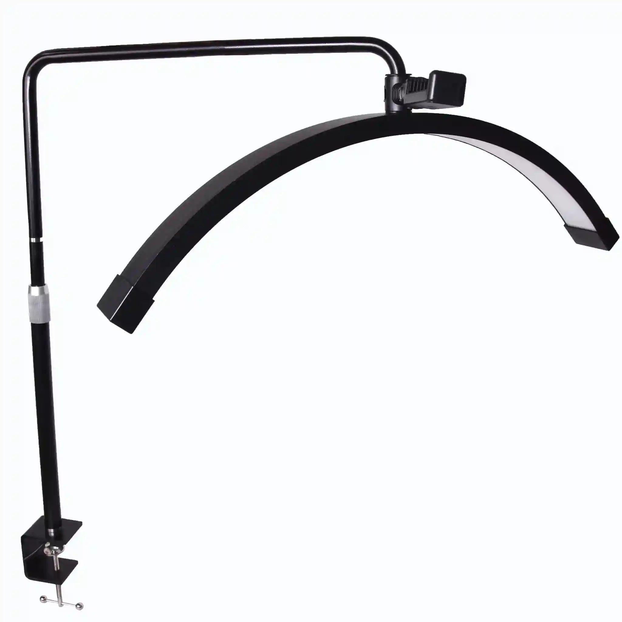 Half Moon LED Beauty Light for Lash and Nail | Adjustable 28 Inch Tidesmit Y11 Black-pln 25in Tidesmit
