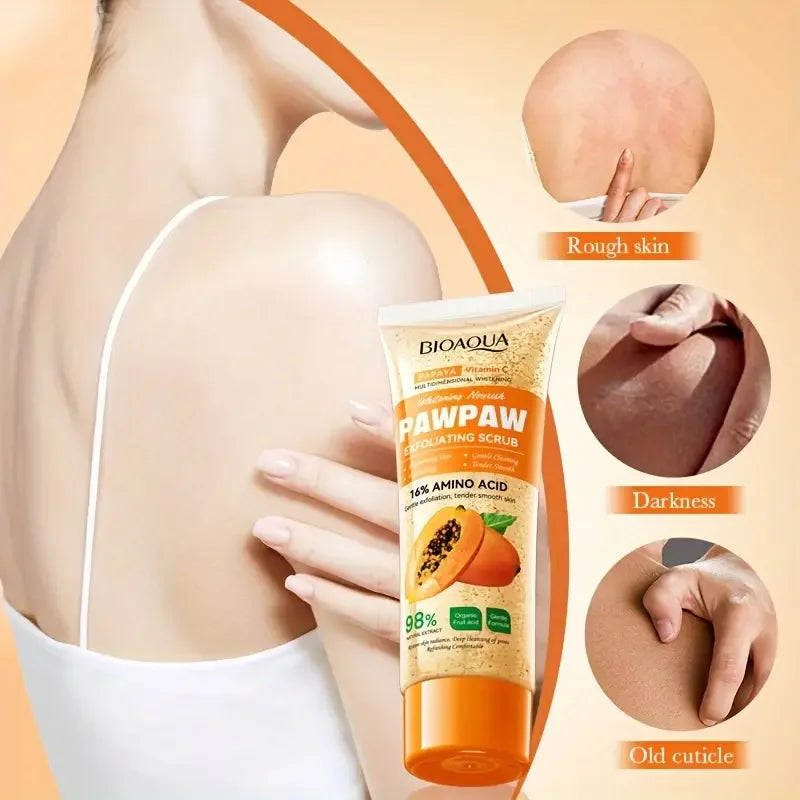 Papaya Vitamin C Exfoliating Scrub - Deep Cleansing Natural Skincare Scrubs Treatments Tidesmit