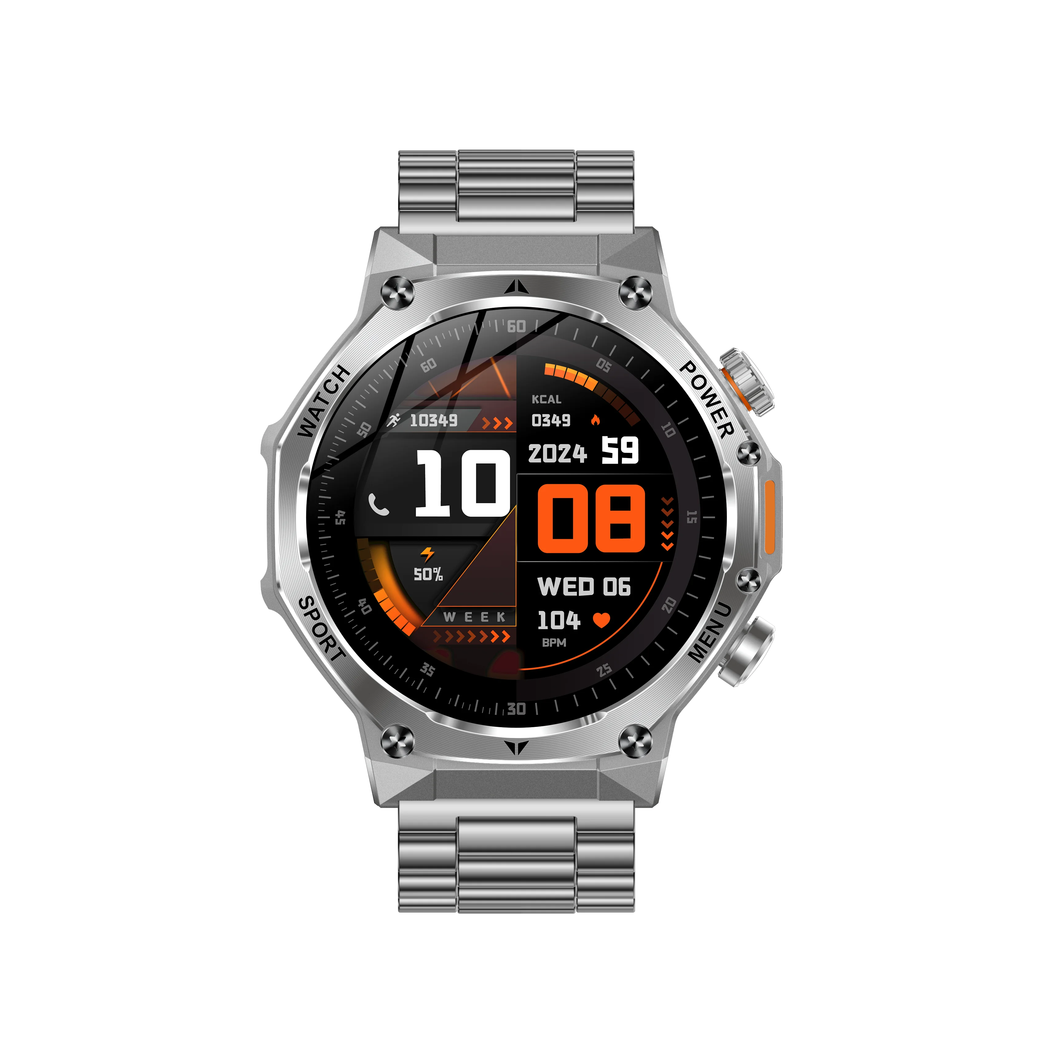 YLL-AK82 Outdoor Sport for Smart Watch Fitness Tracker Sleep Tracker IP67 Waterproof AMOLED Screen Heart Rate Monitor