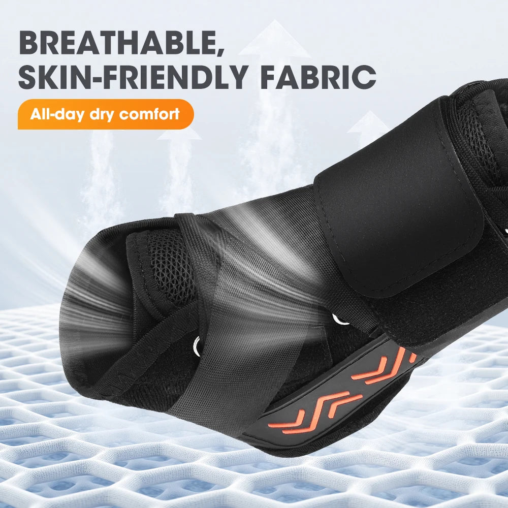 Foot Ankle Support Brace for for Arthritis Tendonitis Sprain Injuries with Side Stabilizers Women Men 360° Protect Foot Brace