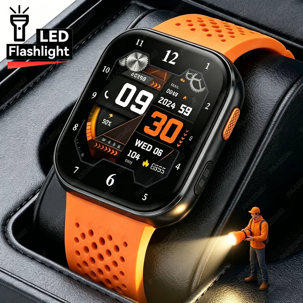 New Smart Watches Men 1000mAh Battery Heart Rate Sleep Monitor Bluetooth Call IP68 Waterproof Smartwatch Women For Android iOS