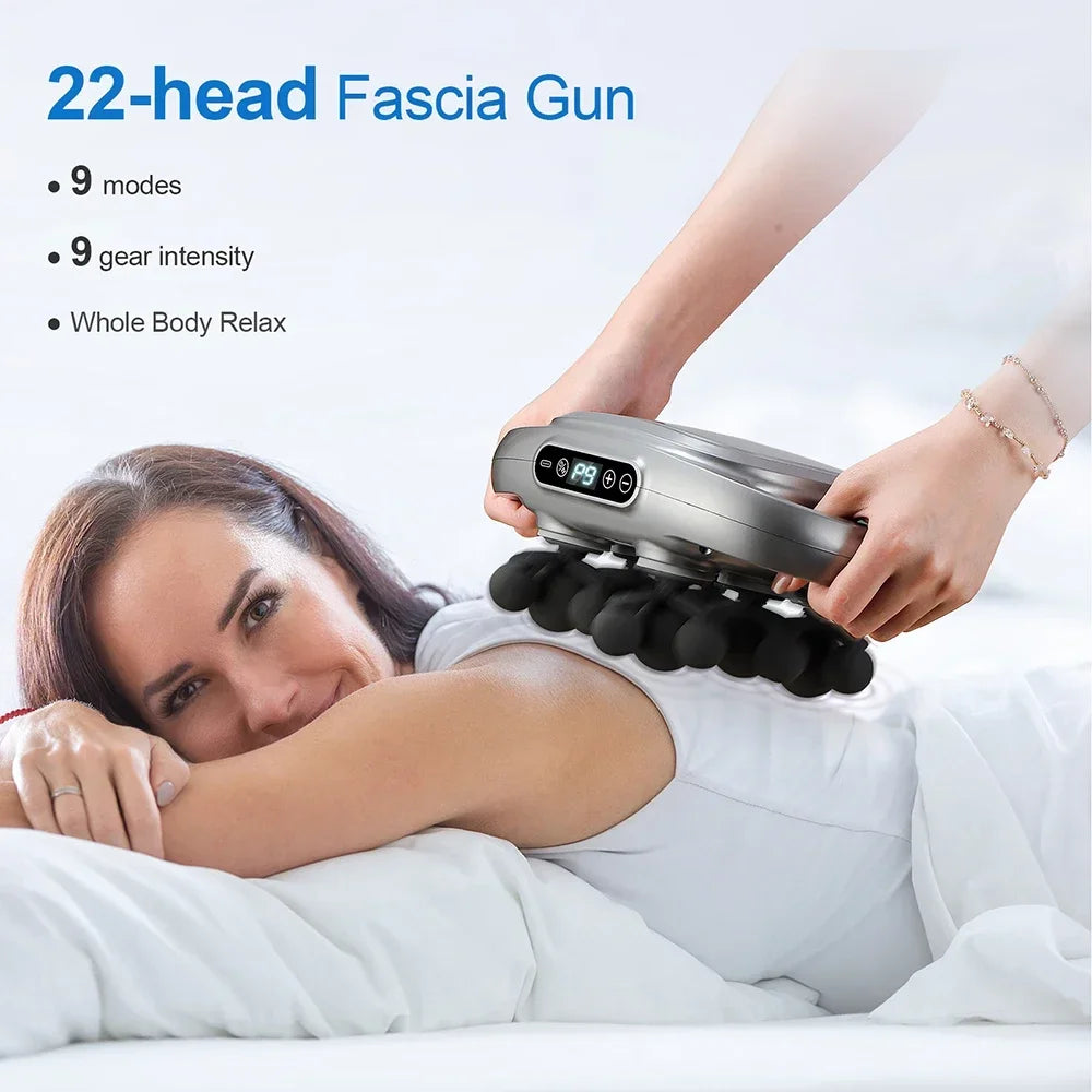 Fascia Gun Deep Tissue Massager - 24 Head Professional Recovery Tool Fascia Gun Tidesmit