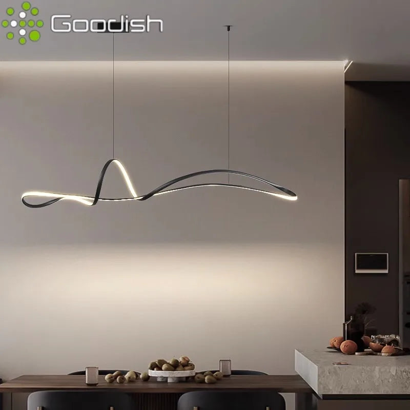 Modern 150cm LED Ring Light - Adjustable Dimmable Pendant for Creators Tidesmit