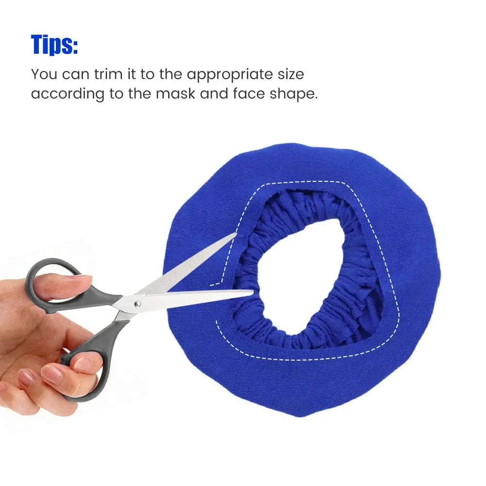 CPAP Mask Liners Full Face Reusable Soft Mask Covers Reduce Air Leak Washable Cushion Cover Compatible with Most CPAP Masks