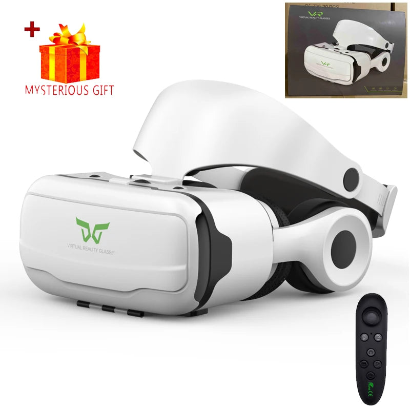 VR Headset for Smartphone - 3D Glasses for Immersive Mobile Gaming With Remote A Tidesmit