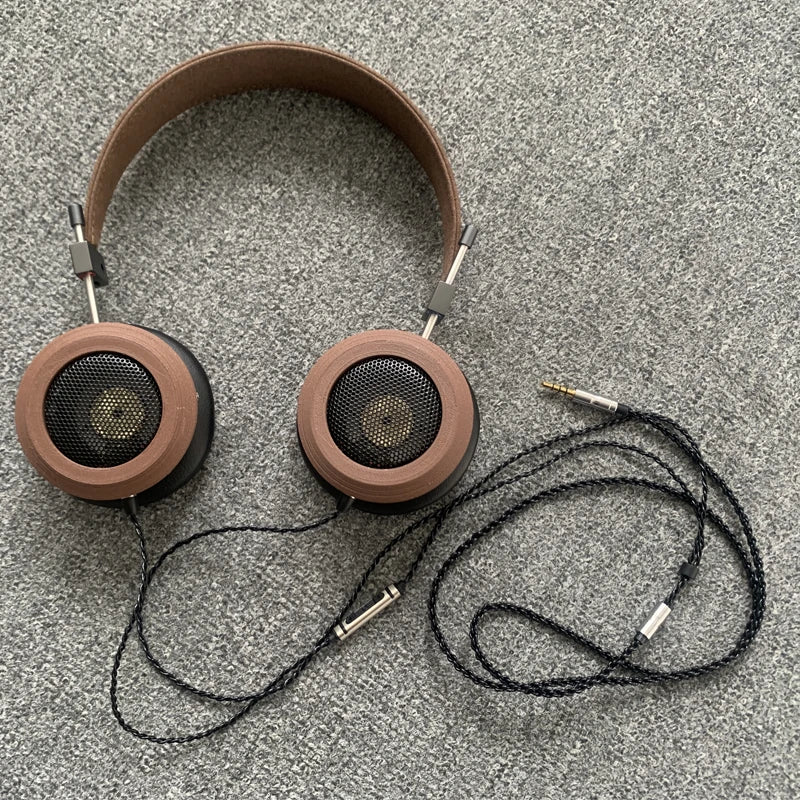 HIFI Retro Open Back Wood Headphones | Wired Studio Monitor - Tidesmit Headphone -Mic line Tidesmit
