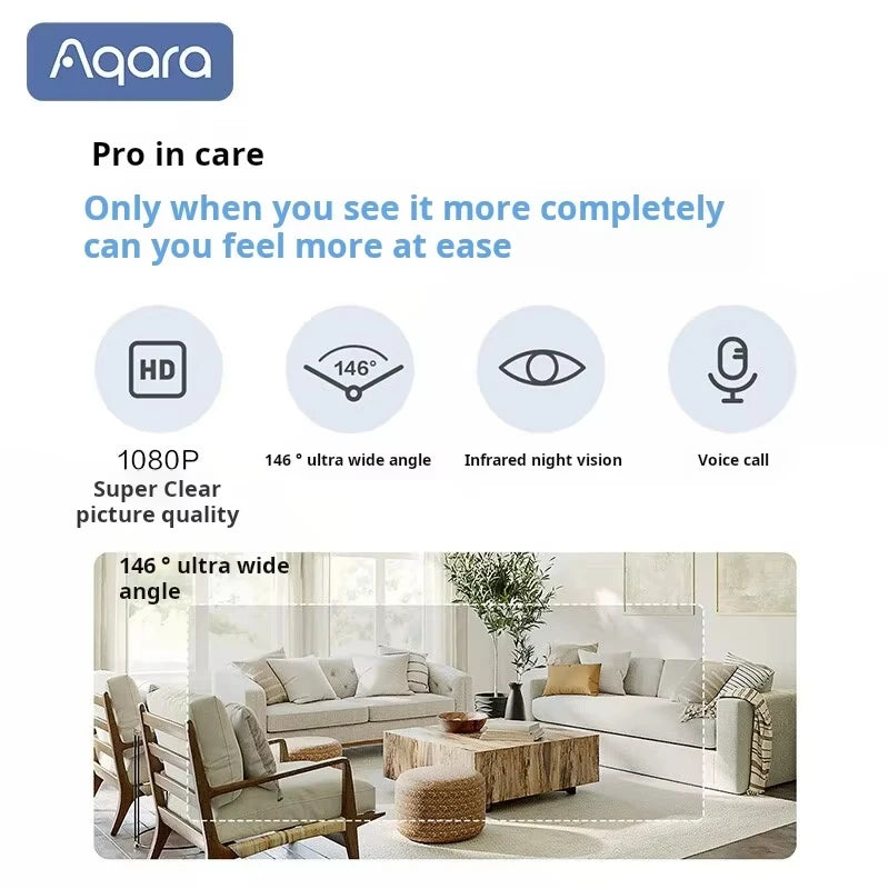 Aqara G2H Pro Smart Camera 1080P HD Gateway Hub Edition Night Vision Mobile Zigbee WIFI IP Surveillance Camera For HomeKit APP