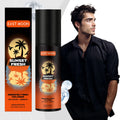 Tidesmit East Moon fruity underarm deodorizing spray for sweat elimination and body odor removal for men.