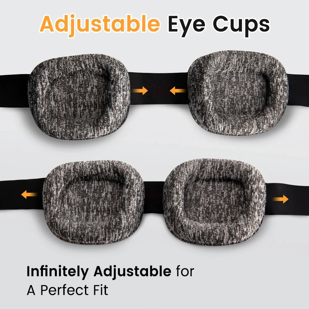 Adjustable 3D Sleeping Eye Mask - Ergonomic Light Blocking Aid Tidesmit