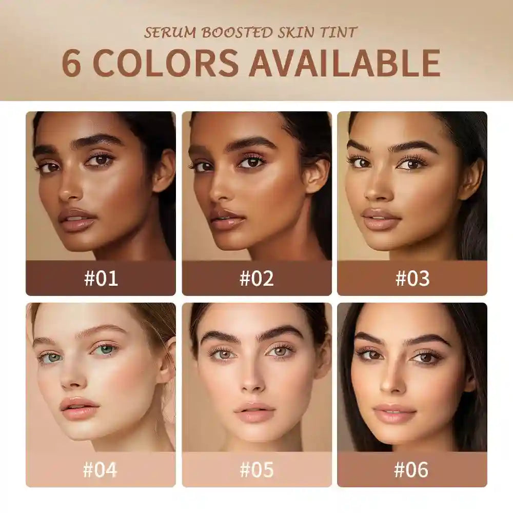 Tidesmit foundation stick serum boosted skin tint balm showing smooth silky texture and moisturizing coverage