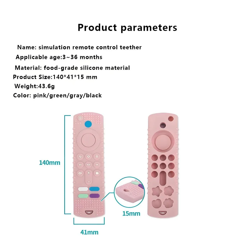 1/4pcs Children's Teething Remote Control Silicone Material Baby Teething Toys Simulation Remote Control Toys Teething Teether