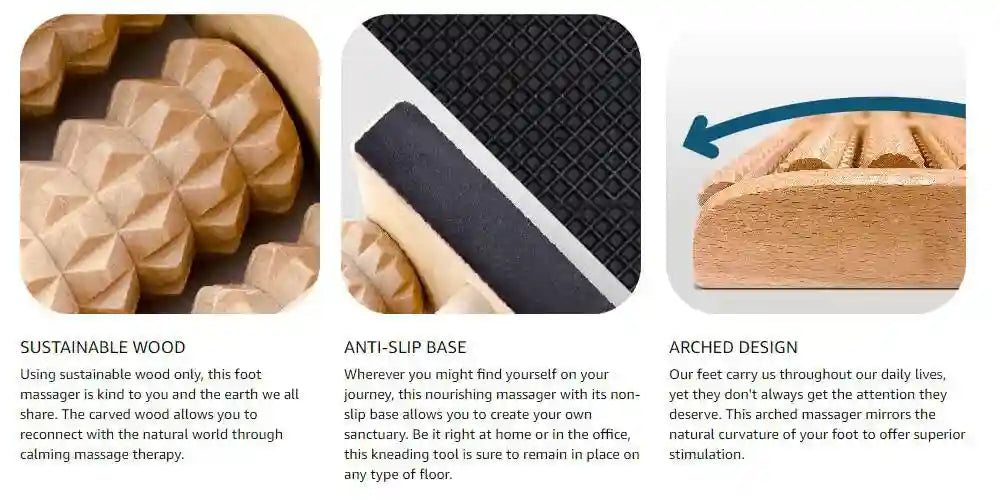 Foot Roller Massager for Plantar Fasciitis Pain Relief with Heat Therapy Massage Roller Tidesmit