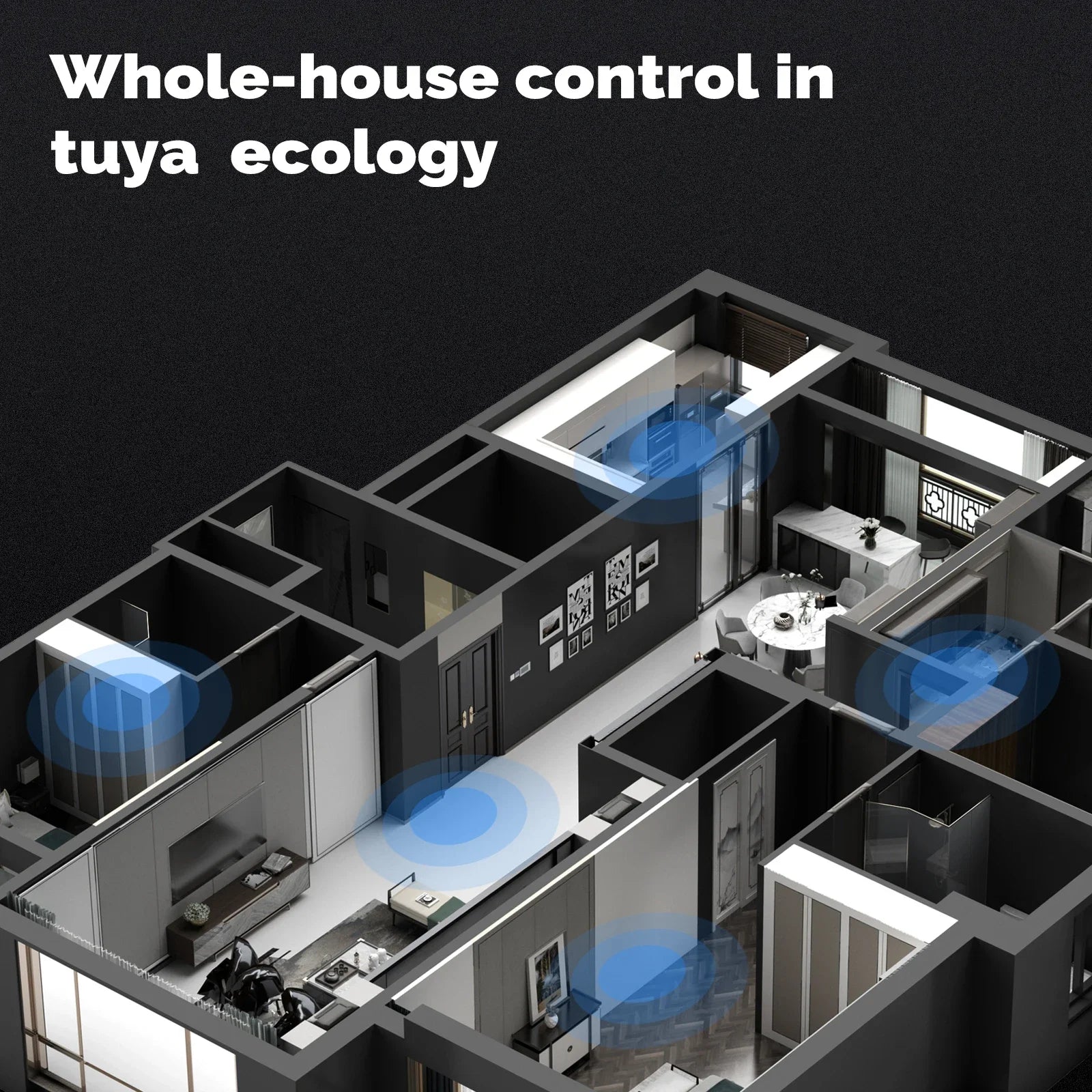 Smart Home Control Panel: 5-Inch WiFi & ZigBee Centralized Hub Tidesmit