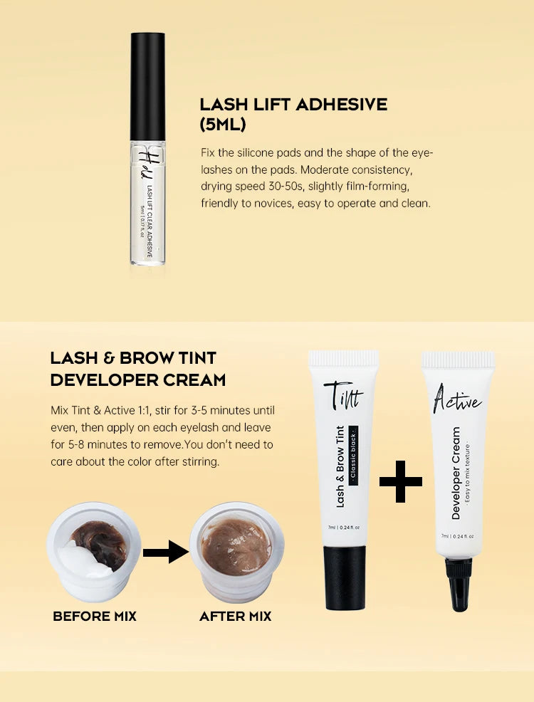 Professional Lash Lift and Tint Kit for Defined Semi-Permanent Results Permanent Makeup Machines Tidesmit