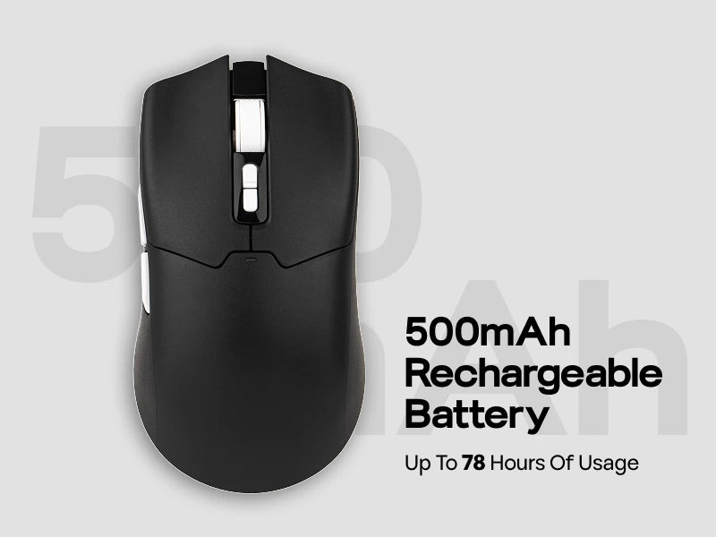 EPOMAKER Click Lite Tri-mode Wireless Ergonomic Contours Gaming Mouse with PAW3311 Sensor & 800–24 000 DPI for Gaming