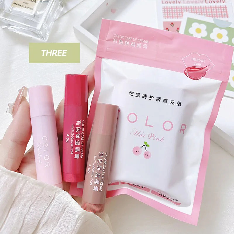 Moisturizing Lip Balm Set - Hydrating Lip Care & Nourishing Formula Lip Care Pack of three Tidesmit
