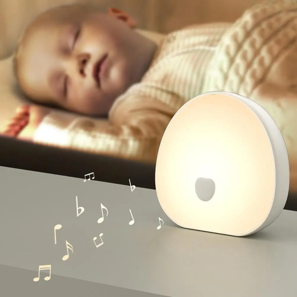 RGB Sleep White Noise Machine 2ith Soothing Sound Touchable Rechargeable LED Night Light Relaxing Audio & Sleep Lamp For Baby