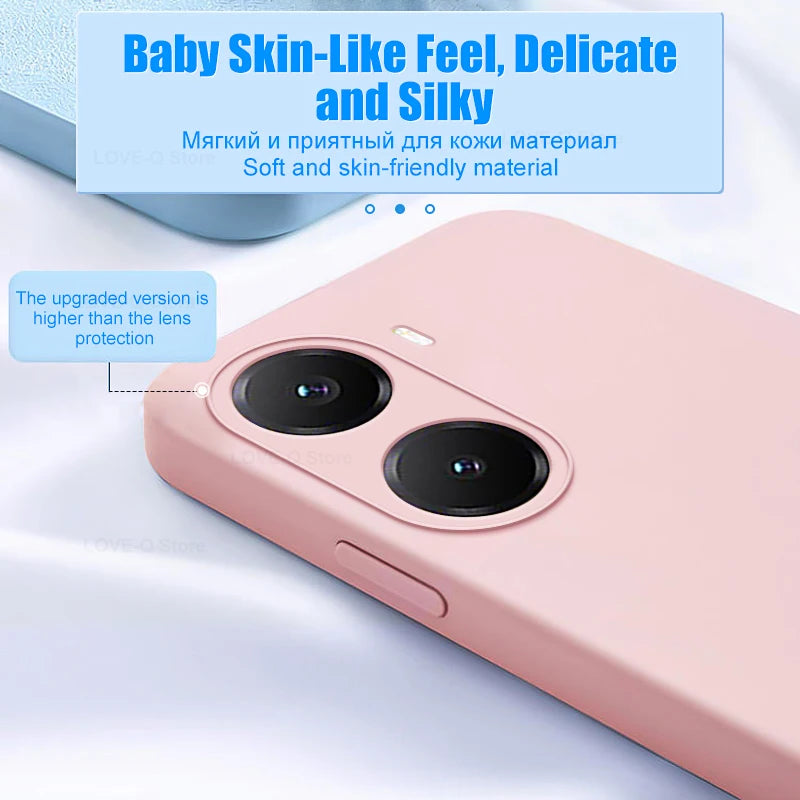 Poco X7 Pro Liquid Silicone Case: Shock-Absorbing Slim Fit Cover Tidesmit