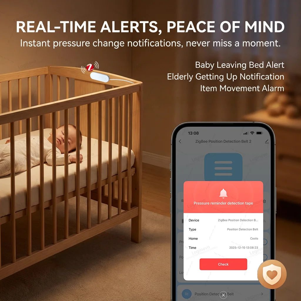 New Tuya ZigBee Pressure Sensor Gravity Pad Bed Occupancy Detection Smart Life Home Automation Monitoring For Elderly Care