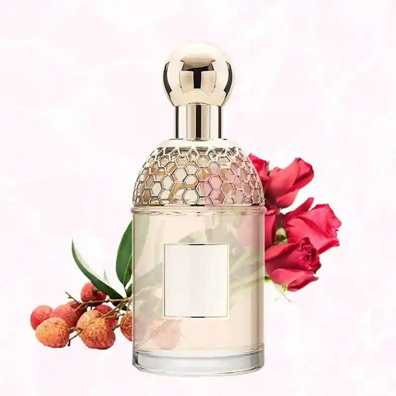Flora Water women's EDT, 100ml floral fruity perfume, rose & lychee notes in honeycomb bottle, fresh summer fragrance.