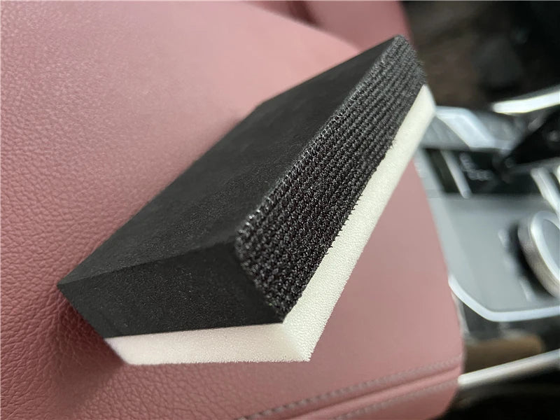 Lucullan Portable Ceramic Coating Applicators Thick Cloth+ Foam Block with Double Side Hook and Loop