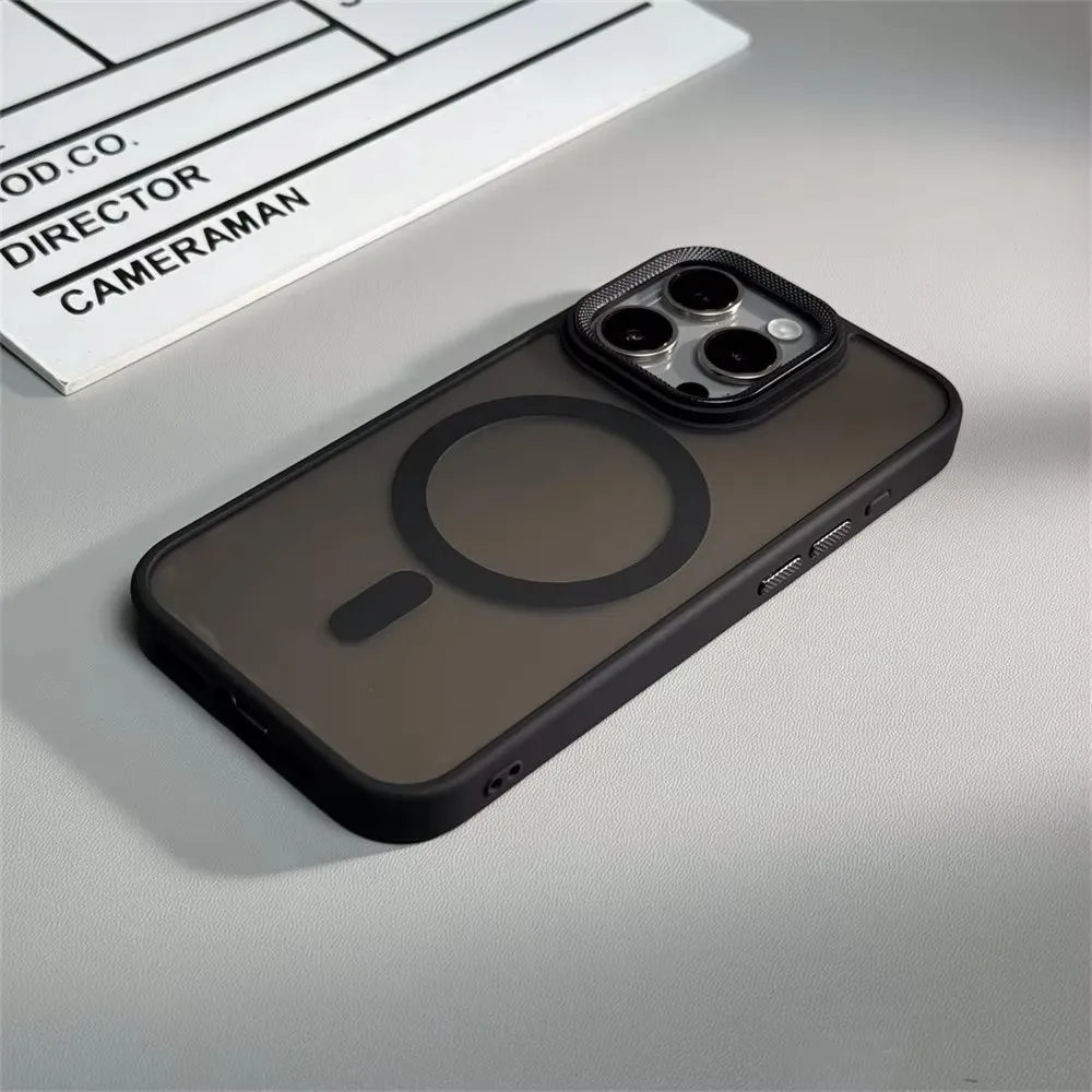 iPhone 16 Pro Max Case - Military-Grade Shock-Absorbing Matte Cover Black Tidesmit