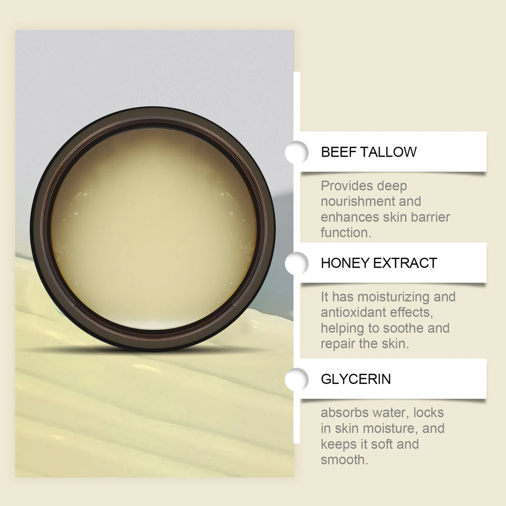 WOODSLEEP Tallow Honey Balm Powerful Moisturizing Keep Skin Moist Smooth Relieve Dryness Easy To Absorb
