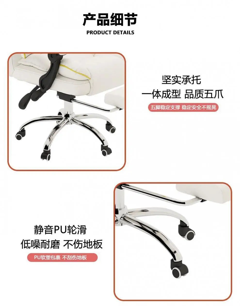 Massage Gaming Chair with Reclining Back Support and Heat Therapy Massage Chairs Tidesmit