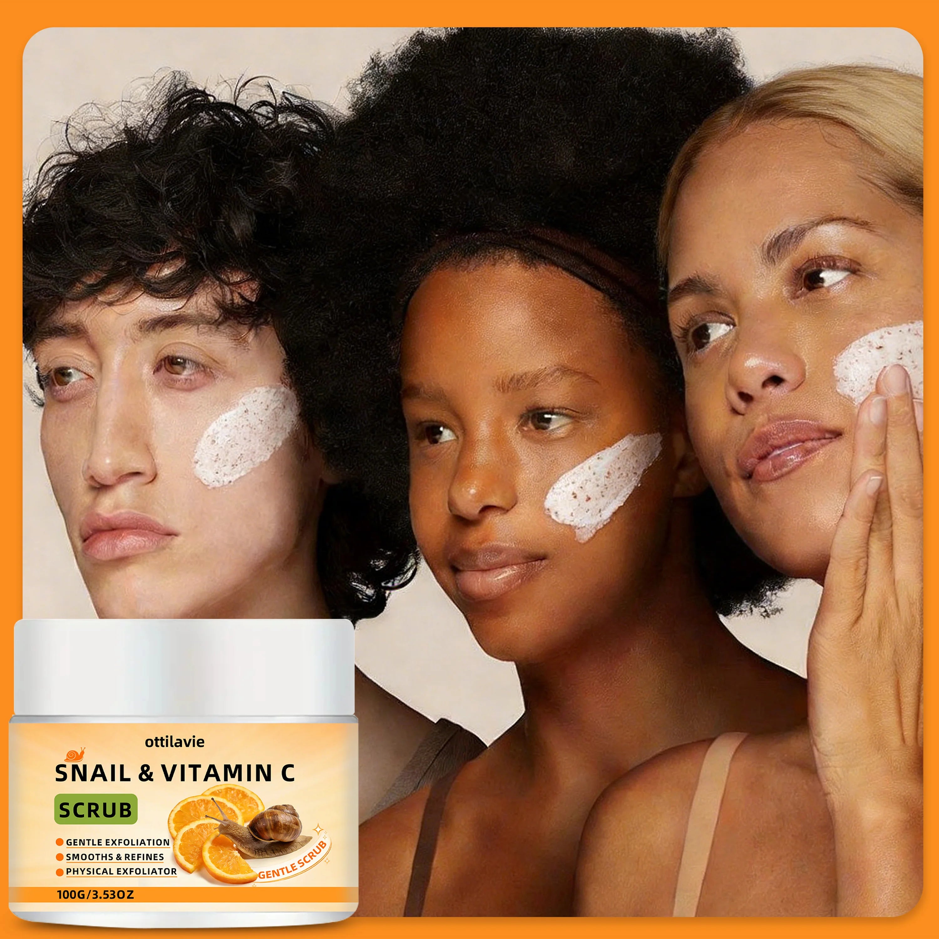 Snail Vitamin C Face & Body Scrub - Gentle Exfoliating Treatment Scrubs Treatments Tidesmit